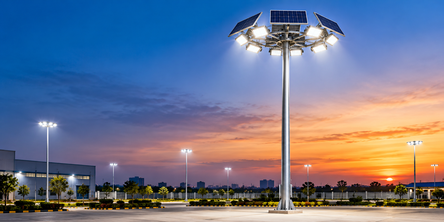 Solar Highmast Lights